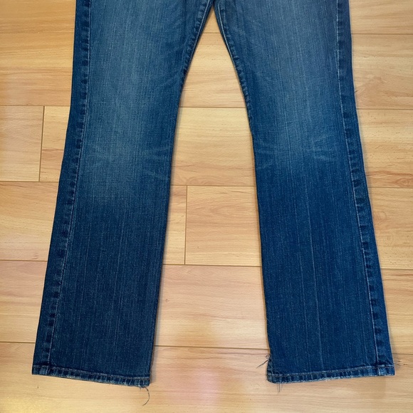 Abercrombie & Fitch Erin stretch blue jeans 10R straight leg low rise vented - Picture 6 of 16